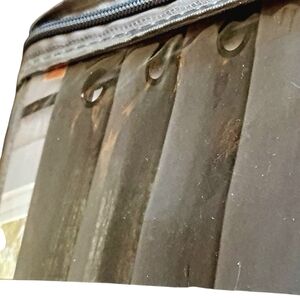 Allen + Roth Logan Gray Grommet Top Curtain Panel 52 x 84 New NIP